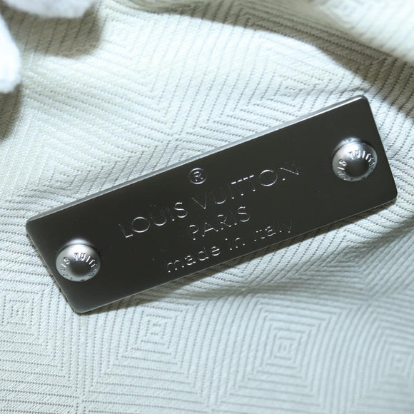 LOUIS VUITTON Shoulder Bag Suede Beige LV Auth bs30621