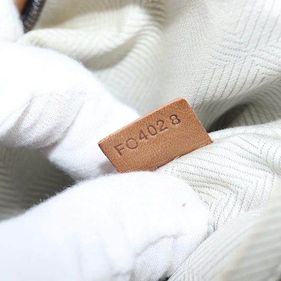 LOUIS VUITTON Shoulder Bag Suede Beige LV Auth bs30621