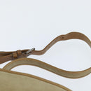 LOUIS VUITTON Shoulder Bag Suede Beige LV Auth bs30621-8