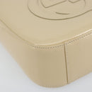 GUCCI Hand Bag Enamel Beige Silver 007 2046 0249 Auth bs30627-14