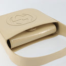 GUCCI Hand Bag Enamel Beige Silver 007 2046 0249 Auth bs30627-6