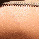 CELINE Macadam Canvas Clutch Bag PVC Leather Brown Gold Auth bs30630-14