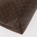 CELINE Macadam Canvas Clutch Bag PVC Leather Brown Gold Auth bs30630-8