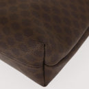 CELINE Macadam Canvas Clutch Bag PVC Leather Brown Gold Auth bs30630-9