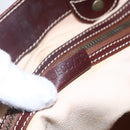 CELINE Macadam Canvas Tote Bag Beige Auth bs30631-12