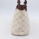 CELINE Macadam Canvas Tote Bag Beige Auth bs30631-3