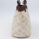 CELINE Macadam Canvas Tote Bag Beige Auth bs30631-4