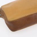 LOEWE Anagram Clutch Bag Leather Beige Auth bs30633-14