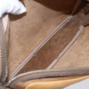 LOEWE Anagram Clutch Bag Leather Beige Auth bs30633-12