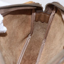 LOEWE Anagram Clutch Bag Leather Beige Auth bs30633-19