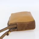 LOEWE Anagram Clutch Bag Leather Beige Auth bs30633-3