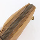 LOEWE Anagram Clutch Bag Leather Beige Auth bs30633-6