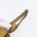 LOEWE Anagram Clutch Bag Leather Beige Auth bs30633-7