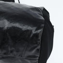 CHANEL Boston Bag Nylon Black Silver CC Auth bs30634-14