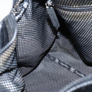 CHANEL Boston Bag Nylon Black Silver CC Auth bs30634-18