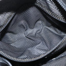 CHANEL Boston Bag Nylon Black Silver CC Auth bs30634-19