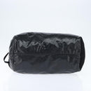 CHANEL Boston Bag Nylon Black Silver CC Auth bs30634-5