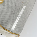 PRADA Tote Bag Nylon Silver Auth bs30636-9