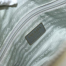 PRADA Tote Bag Nylon Silver Auth bs30636-18