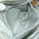 PRADA Tote Bag Nylon Silver Auth bs30636-22
