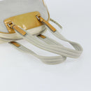 PRADA Tote Bag Nylon Silver Auth bs30636-7