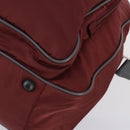 PRADA Sports Boston Bag Nylon 2way Bordeaux Silver Auth bs30637-16