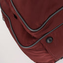 PRADA Sports Boston Bag Nylon 2way Bordeaux Silver Auth bs30637-17