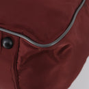PRADA Sports Boston Bag Nylon 2way Bordeaux Silver Auth bs30637-18
