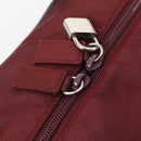 PRADA Sports Boston Bag Nylon 2way Bordeaux Silver Auth bs30637-22