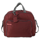 PRADA Sports Boston Bag Nylon 2way Bordeaux Silver Auth bs30637-13