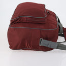 PRADA Sports Boston Bag Nylon 2way Bordeaux Silver Auth bs30637-3