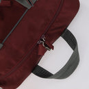 PRADA Sports Boston Bag Nylon 2way Bordeaux Silver Auth bs30637-6