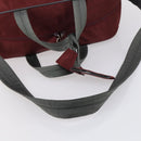 PRADA Sports Boston Bag Nylon 2way Bordeaux Silver Auth bs30637-7