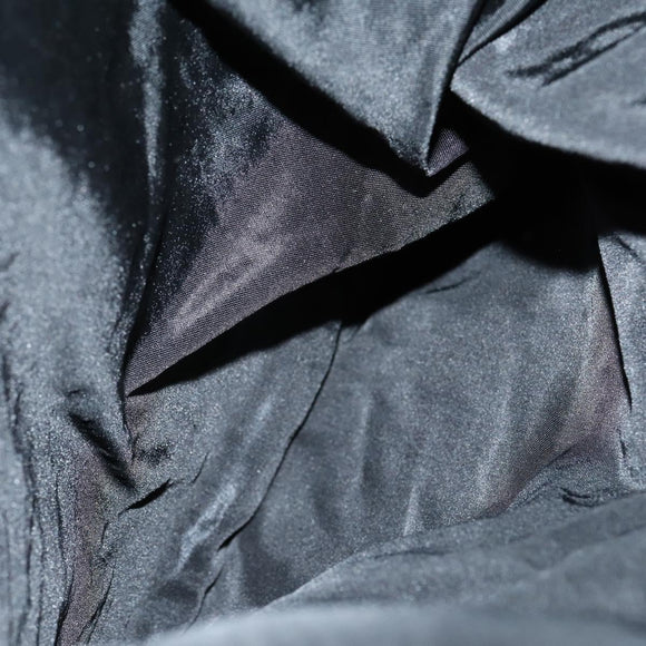 PRADA Boston Bag Nylon Black Silver Auth bs30638