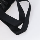 PRADA Boston Bag Nylon Black Silver Auth bs30638-7