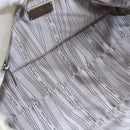 Salvatore Ferragamo Tote Bag Leather White Silver Auth bs30640-10