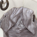 Salvatore Ferragamo Tote Bag Leather White Silver Auth bs30640-20