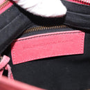 BALENCIAGA Hip Shoulder Bag Leather Pink 242803 Auth bs30644-17