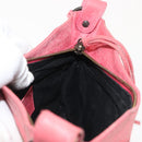 BALENCIAGA Hip Shoulder Bag Leather Pink 242803 Auth bs30644-18