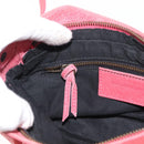 BALENCIAGA Hip Shoulder Bag Leather Pink 242803 Auth bs30644-20