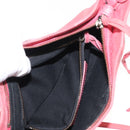 BALENCIAGA Hip Shoulder Bag Leather Pink 242803 Auth bs30644-21