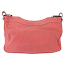 BALENCIAGA Hip Shoulder Bag Leather Pink 242803 Auth bs30644-2