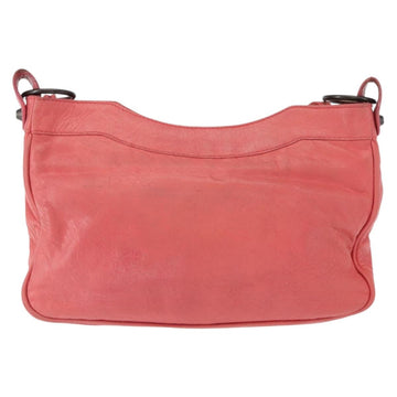 BALENCIAGA Hip Shoulder Bag Leather Pink 242803 Auth bs30644 - 0