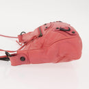 BALENCIAGA Hip Shoulder Bag Leather Pink 242803 Auth bs30644-4