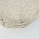 BALLY Chain Shoulder Bag Leather White Gold Auth bs30645-15