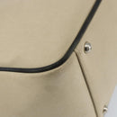 BURBERRY Nova Check Hand Bag Canvas Beige Silver Auth bs30646-13