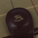 Burberrys Nova Check Shoulder Bag Canvas Leather Beige Gold Auth bs30648-17