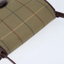 Burberrys Nova Check Shoulder Bag Canvas Leather Beige Gold Auth bs30648-6