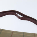 Burberrys Nova Check Shoulder Bag Canvas Leather Beige Gold Auth bs30648-8