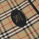 Burberrys Nova Check Garment Cover Canvas Leather Beige Gold Auth bs30652-19